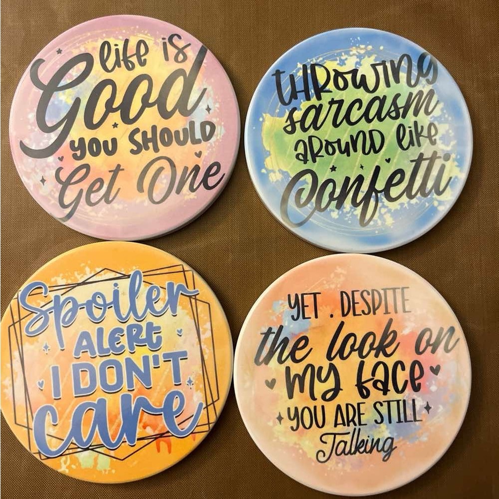 Sarcasm coasters